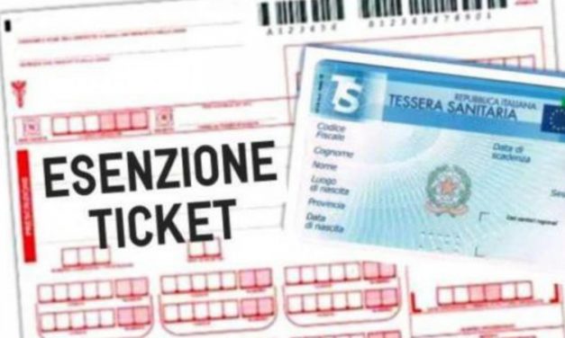 ESENZIONE TICKET SANITARI – NOVITA’